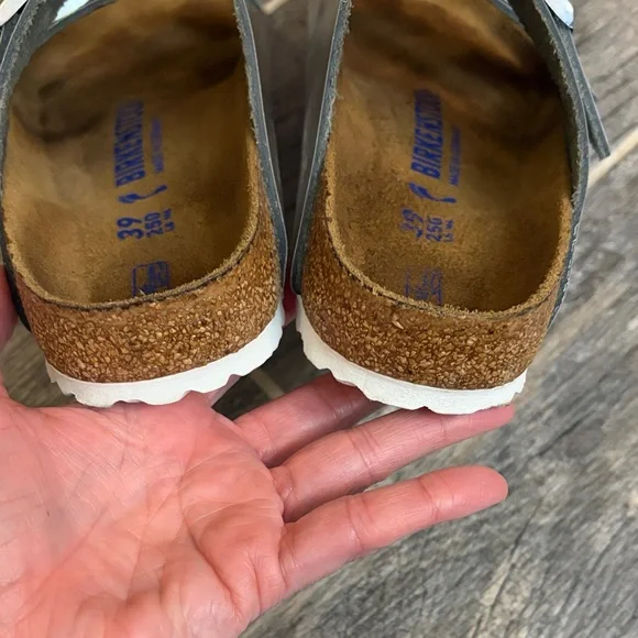 Birkenstock Arizona Soft Footbed, Silver, EU 39/US 8 normcore minimalist boho - Picture 16 of 16